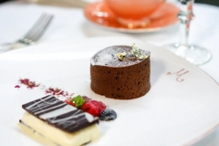 【米氏西餐厅】熔岩巧克力布丁配双色巧克力及香草冰淇淋