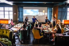 Workshops, Talks, Lectures followed by dinner or parties...